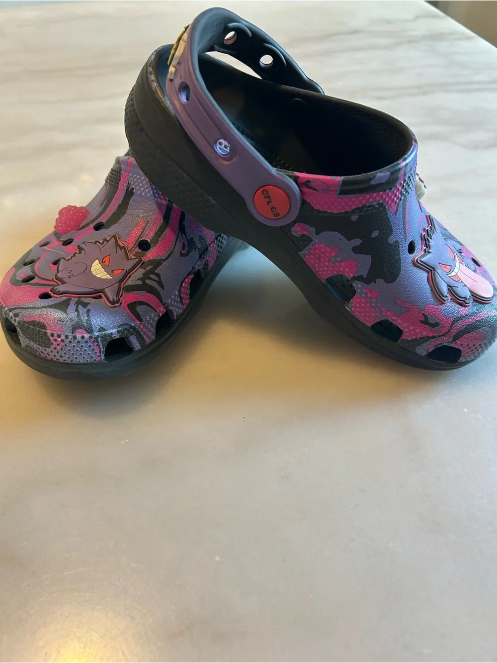 Rare Pokémon Gengar Crocs Kids Size 1 J1 Limited Edition